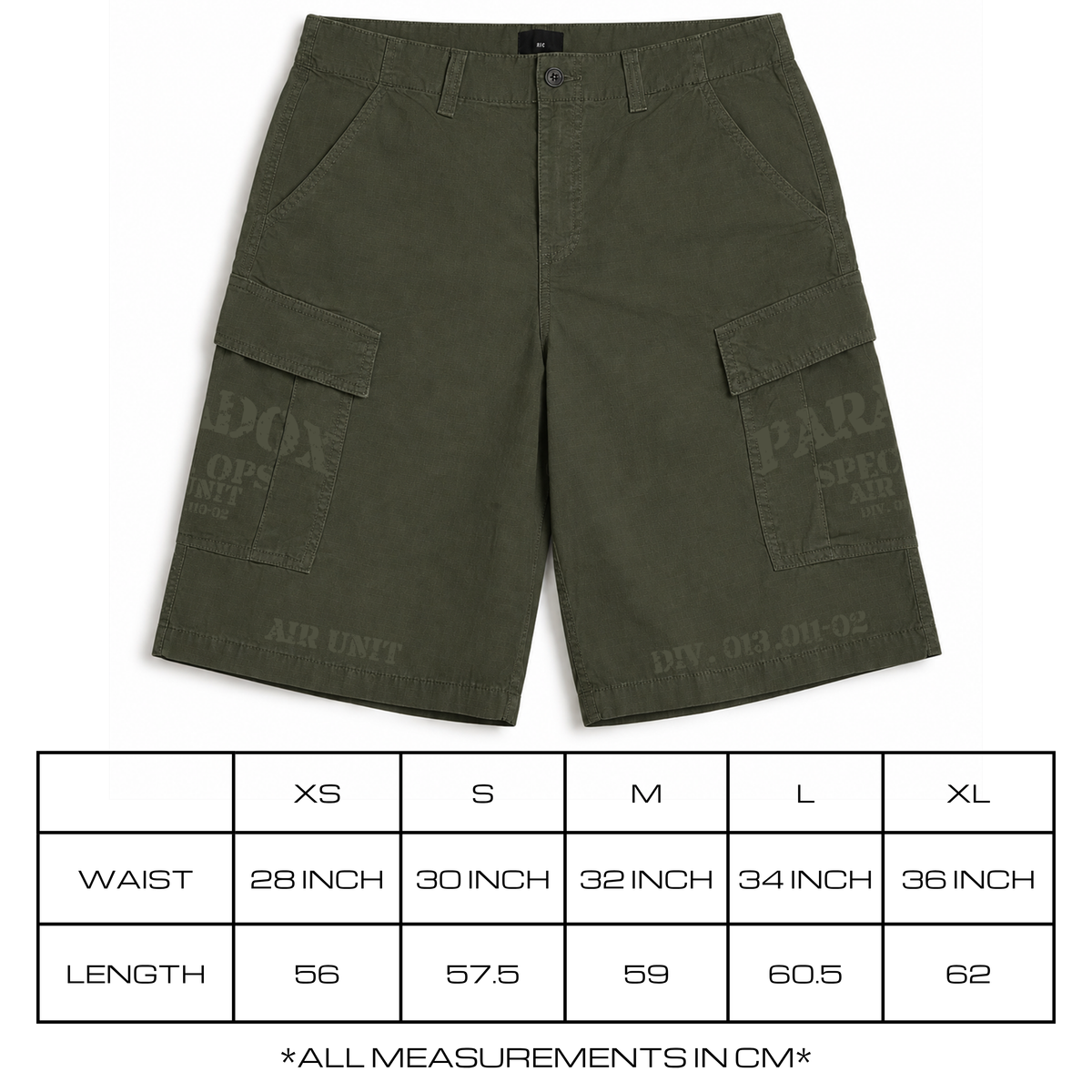 MILITIA CARGO SHORTS (BLACK)
