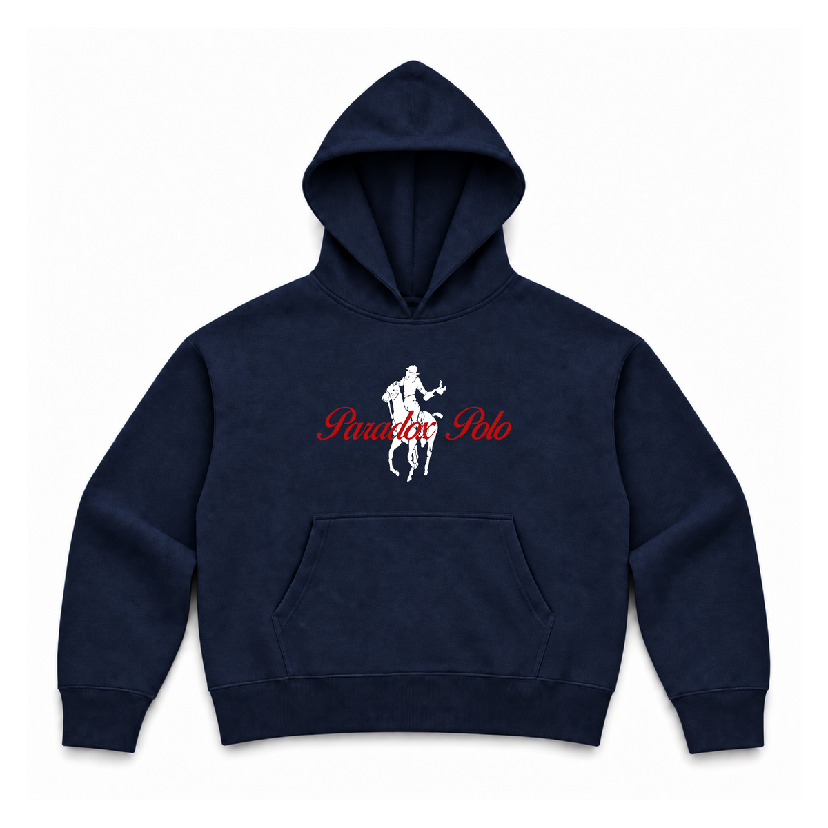 NAVY POLO HOODIE
